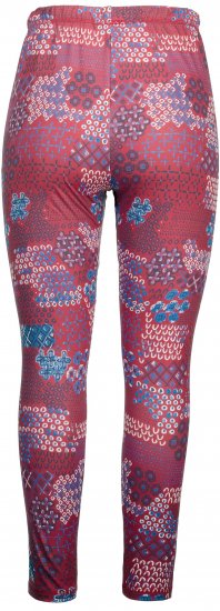 Ulla Popken Graphic Print Recycled Polyester Quick Dry Stretch Leggings Red - Traperice & Hlače u Velikim Veličinama – Plus Size - 