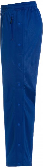 Ulla Popken Snap Placket Side Seam Wide Leg Recycled Polyester Knit Joggers Blue - Traperice & Hlače u Velikim Veličinama – Plus Size - 