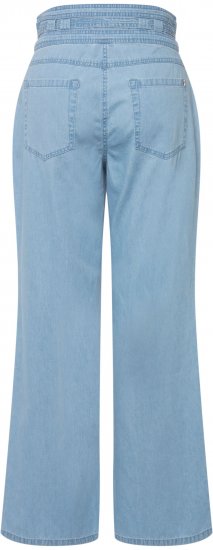 Ulla Popken Soft Denim Wide Leg Jeans Blue Denim - Traperice & Hlače u Velikim Veličinama – Plus Size - 