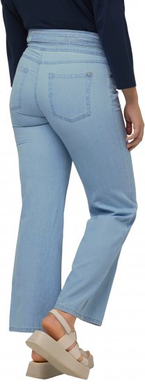 Ulla Popken Soft Denim Wide Leg Jeans Blue Denim - Traperice & Hlače u Velikim Veličinama – Plus Size - 