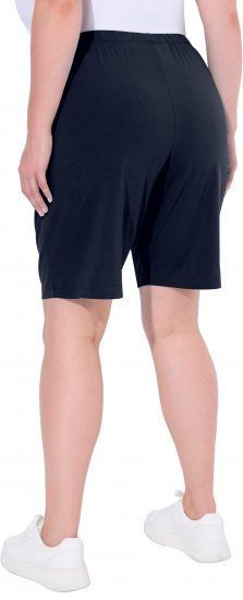 Ulla Popken Stretch Knit Bermuda Shorts Blue - Traperice & Hlače u Velikim Veličinama – Plus Size - 