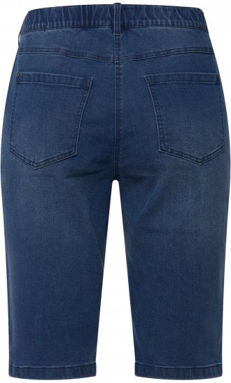 Ulla Popken Basic Denim Mandy Bermuda Shorts Light Blue Denim - Traperice & Hlače u Velikim Veličinama – Plus Size - 