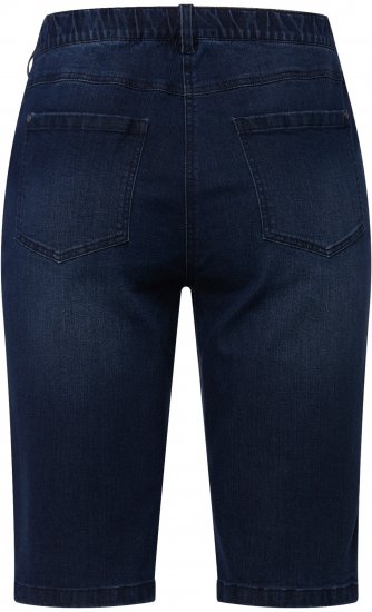 Ulla Popken Basic Denim Mandy Bermuda Shorts Blue Denim - Traperice & Hlače u Velikim Veličinama – Plus Size - 