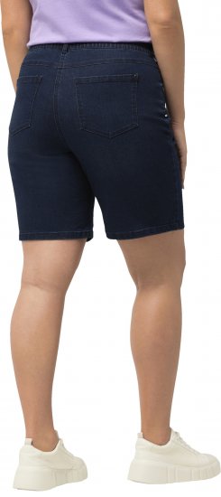 Ulla Popken Basic Denim Mandy Bermuda Shorts Blue Denim - Traperice & Hlače u Velikim Veličinama – Plus Size - 