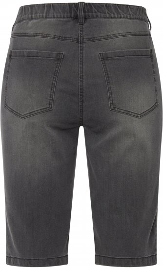 Ulla Popken Basic Denim Mandy Bermuda Shorts Denim Blue - Traperice & Hlače u Velikim Veličinama – Plus Size - 