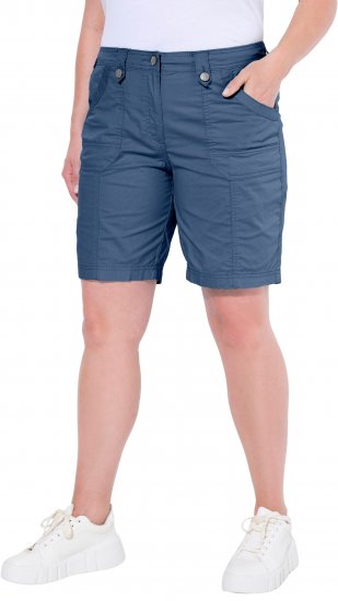 Ulla Popken Cargo Bermuda Shorts Atlantic Blue - Traperice & Hlače u Velikim Veličinama – Plus Size - 