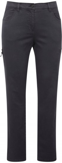Ulla Popken Stretch Fit 6 Pocket Cargo Pants Black - Traperice & Hlače u Velikim Veličinama – Plus Size - 