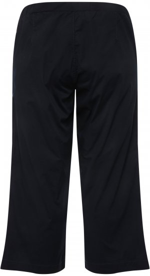 Ulla Popken Cropped Ruby Fit Pants Navy - Traperice & Hlače u Velikim Veličinama – Plus Size - 