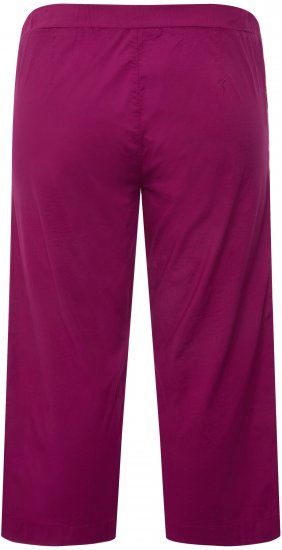 Ulla Popken Cropped Ruby Fit Pants Magnolia Red - Traperice & Hlače u Velikim Veličinama – Plus Size - 