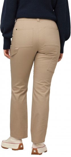 Ulla Popken Bootcut Carpenter Jeans Dark Putty - Traperice & Hlače u Velikim Veličinama – Plus Size - 