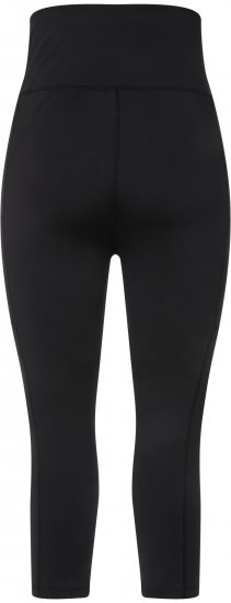 Ulla Popken Cropped High Waisted Leggings Black - Traperice & Hlače u Velikim Veličinama – Plus Size - 