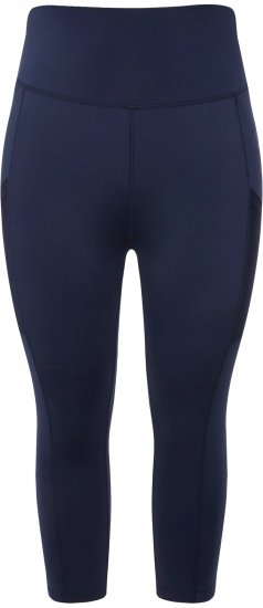 Ulla Popken Cropped High Waisted Leggings Navy - Traperice & Hlače u Velikim Veličinama – Plus Size - 