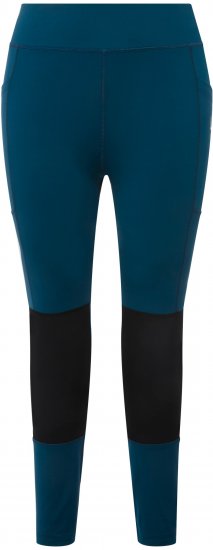 Ulla Popken High Waisted Hiking Leggings Blue - Traperice & Hlače u Velikim Veličinama – Plus Size - 