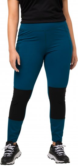 Ulla Popken High Waisted Hiking Leggings Blue - Traperice & Hlače u Velikim Veličinama – Plus Size - 