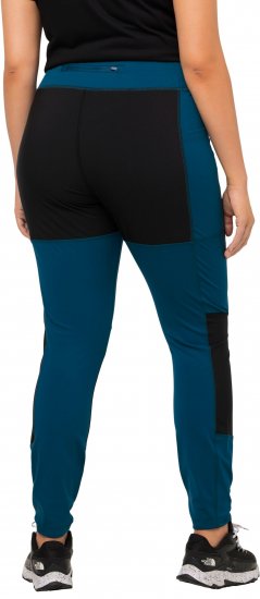 Ulla Popken High Waisted Hiking Leggings Blue - Traperice & Hlače u Velikim Veličinama – Plus Size - 