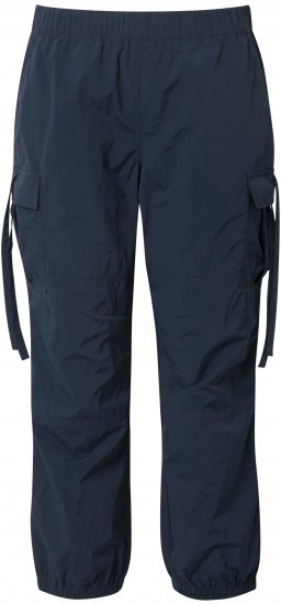 Ulla Popken Elastic Waist Cargo Pants Navy - Traperice & Hlače u Velikim Veličinama – Plus Size - 