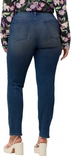 Ulla Popken Sammy Destroy 5 Pocket Jeans Blue Denim - Traperice & Hlače u Velikim Veličinama – Plus Size - 
