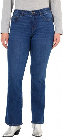 Ulla Popken Bootcut Marie Jeans Blue - Traperice & Hlače u Velikim Veličinama – Plus Size - 