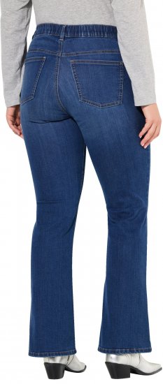 Ulla Popken Bootcut Marie Jeans Blue - Traperice & Hlače u Velikim Veličinama – Plus Size - 