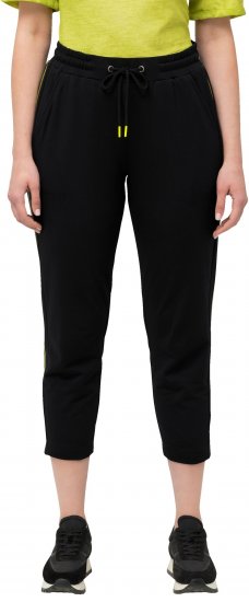 Ulla Popken Decorative Seam Sweatpants Black - Traperice & Hlače u Velikim Veličinama – Plus Size - 