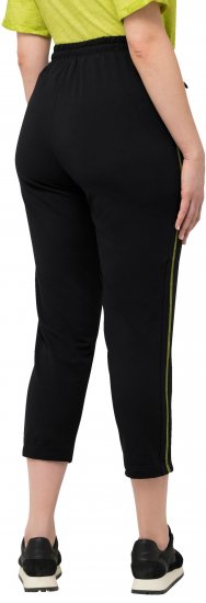 Ulla Popken Decorative Seam Sweatpants Black - Traperice & Hlače u Velikim Veličinama – Plus Size - 