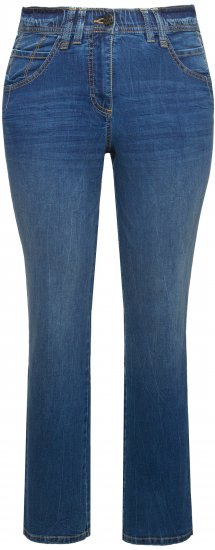 Ulla Popken Wide Leg Mandy Jeans Blue - Traperice & Hlače u Velikim Veličinama – Plus Size - 