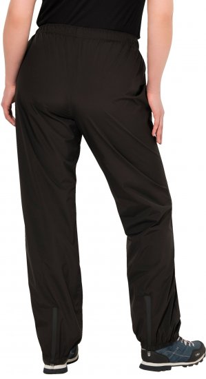 Ulla Popken Rain Pants Black - Traperice & Hlače u Velikim Veličinama – Plus Size - 