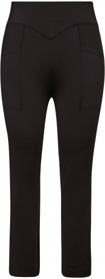 Ulla Popken Straight Leg Quick Drying Leggings Black - Traperice & Hlače u Velikim Veličinama – Plus Size - 