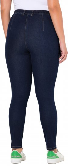 Ulla Popken High Waisted Stretch Fit Jeans Denim Blue - Traperice & Hlače u Velikim Veličinama – Plus Size - 