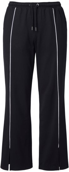 Ulla Popken Tracksuit Pants Black - Traperice & Hlače u Velikim Veličinama – Plus Size - 