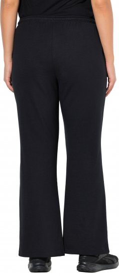 Ulla Popken Tracksuit Pants Black - Traperice & Hlače u Velikim Veličinama – Plus Size - 