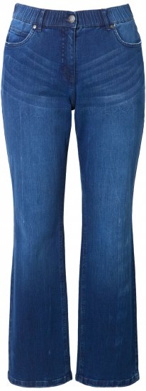 Ulla Popken Mandy Straight Leg Comfort Waist Jeans Blue Denim - Traperice & Hlače u Velikim Veličinama – Plus Size - 