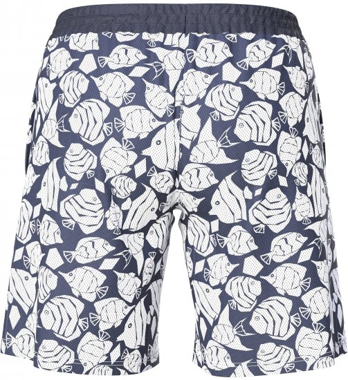 Ulla Popken Angelfish Mesh Shorts Blue - Traperice & Hlače u Velikim Veličinama – Plus Size - 