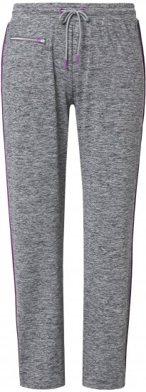 Ulla Popken Quick Drying Jogging Pants Grey - Traperice & Hlače u Velikim Veličinama – Plus Size - 