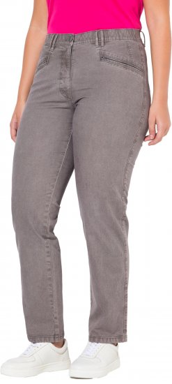 Ulla Popken Tapered Leg Mony Pants Black - Traperice & Hlače u Velikim Veličinama – Plus Size - 