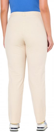 Ulla Popken Tapered Leg Mony Pants Dark Putty - Traperice & Hlače u Velikim Veličinama – Plus Size - 