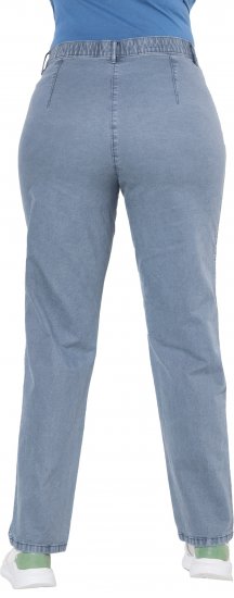Ulla Popken Tapered Leg Mony Pants Atlantic Blue - Traperice & Hlače u Velikim Veličinama – Plus Size - 