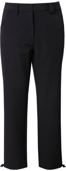 Ulla Popken Triple Function Comfort Waist Softshell Pants Black - Traperice & Hlače u Velikim Veličinama – Plus Size - 
