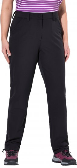 Ulla Popken Triple Function Comfort Waist Softshell Pants Black - Traperice & Hlače u Velikim Veličinama – Plus Size - 
