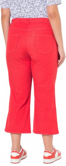 Ulla Popken Wide Leg Twill Mary Fit Culottes Neon Red - Traperice & Hlače u Velikim Veličinama – Plus Size - Traperice i hlače, EU 42-70