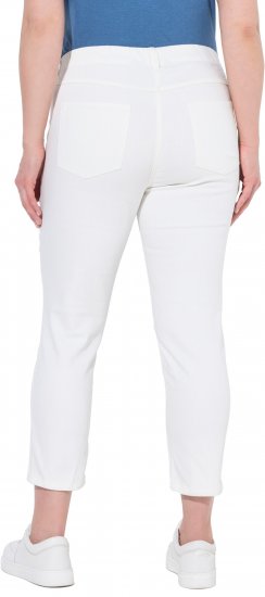 Ulla Popken Cropped Jeggings Snow White - Traperice & Hlače u Velikim Veličinama – Plus Size - 