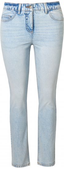 Ulla Popken Slim Leg Stretch Fit Jeans Light Blue Denim - Traperice & Hlače u Velikim Veličinama – Plus Size - 