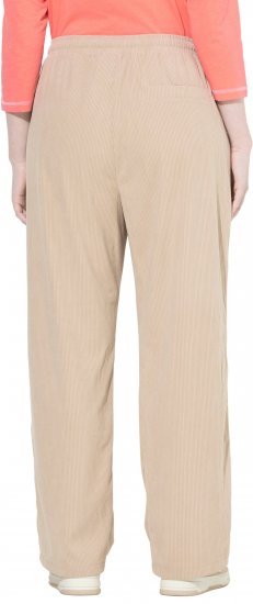 Ulla Popken Corduroy Elastic Waist Pants Brown - Traperice & Hlače u Velikim Veličinama – Plus Size - 