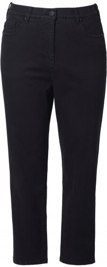 Ulla Popken Stretch Fit Mom Jeans Black - Traperice & Hlače u Velikim Veličinama – Plus Size - 