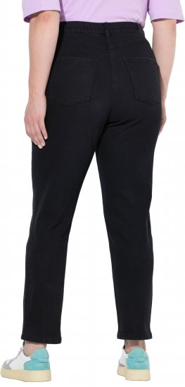 Ulla Popken Stretch Fit Mom Jeans Black - Traperice & Hlače u Velikim Veličinama – Plus Size - 
