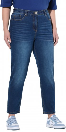 Ulla Popken Stretch Fit Mom Jeans Blue Denim - Traperice & Hlače u Velikim Veličinama – Plus Size - 