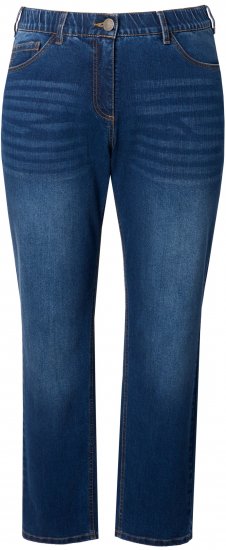 Ulla Popken Stretch Fit Boyfriend Jeans Blue - Traperice & Hlače u Velikim Veličinama – Plus Size - 