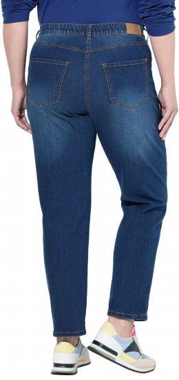 Ulla Popken Stretch Fit Boyfriend Jeans Blue - Traperice & Hlače u Velikim Veličinama – Plus Size - 