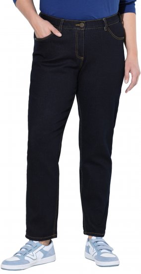 Ulla Popken Stretch Fit Boyfriend Jeans Denim Blue - Traperice & Hlače u Velikim Veličinama – Plus Size - 