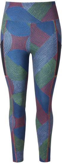Ulla Popken Quick Drying Stitch Print Performance Leggings Grey - Traperice & Hlače u Velikim Veličinama – Plus Size - 